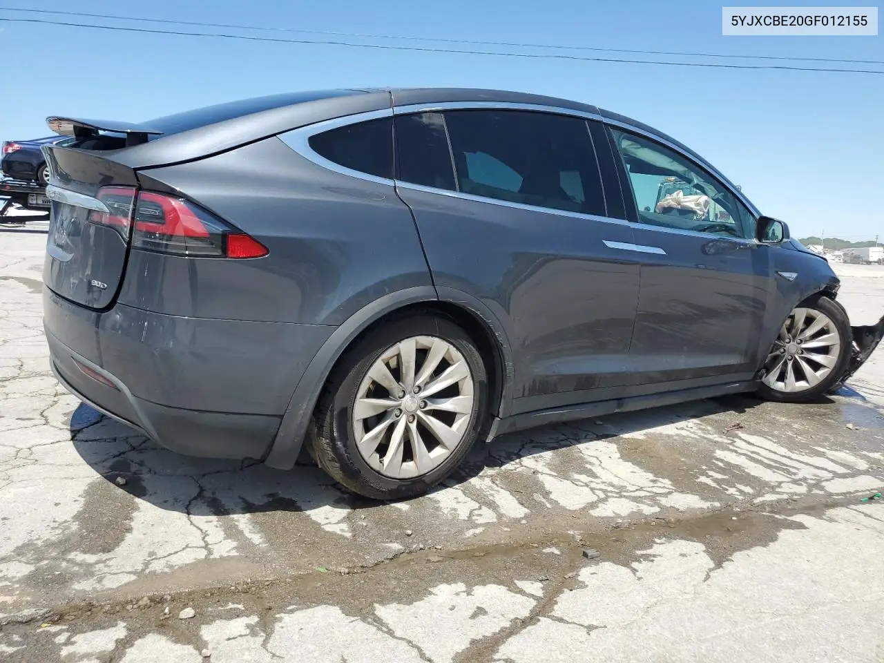 2016 Tesla Model X VIN: 5YJXCBE20GF012155 Lot: 57906175