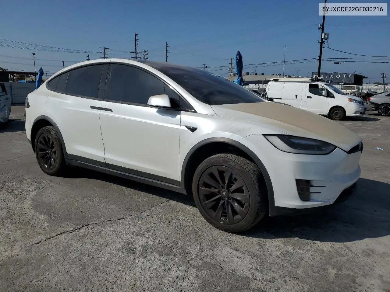 2016 Tesla Model X VIN: 5YJXCDE22GF030216 Lot: 61495605