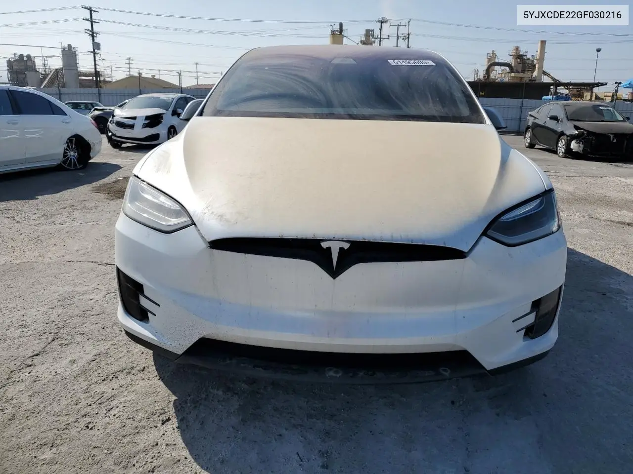 2016 Tesla Model X VIN: 5YJXCDE22GF030216 Lot: 61495605