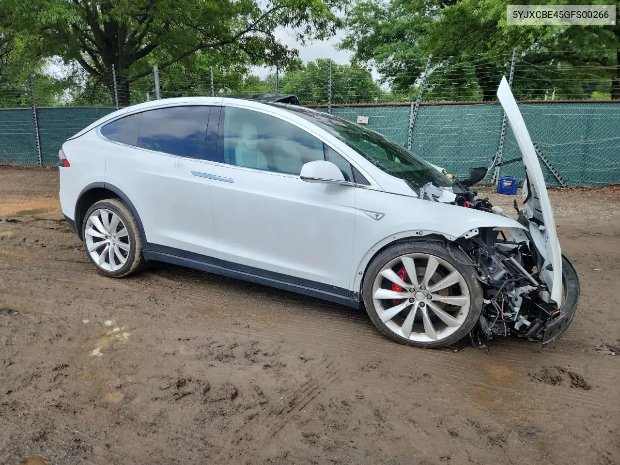 2016 Tesla Model X VIN: 5YJXCBE45GFS00266 Lot: 61566665