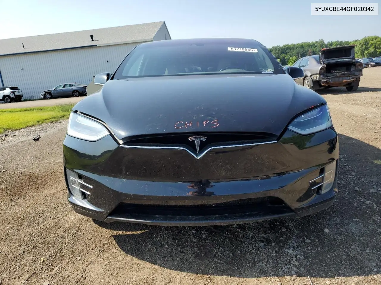 2016 Tesla Model X VIN: 5YJXCBE44GF020342 Lot: 61719085