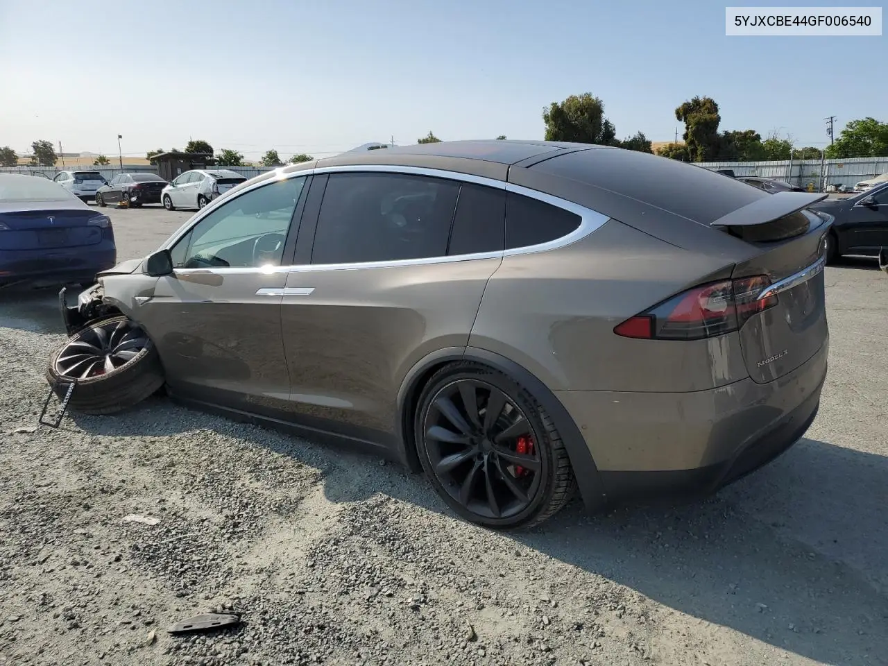 2016 Tesla Model X VIN: 5YJXCBE44GF006540 Lot: 61871925