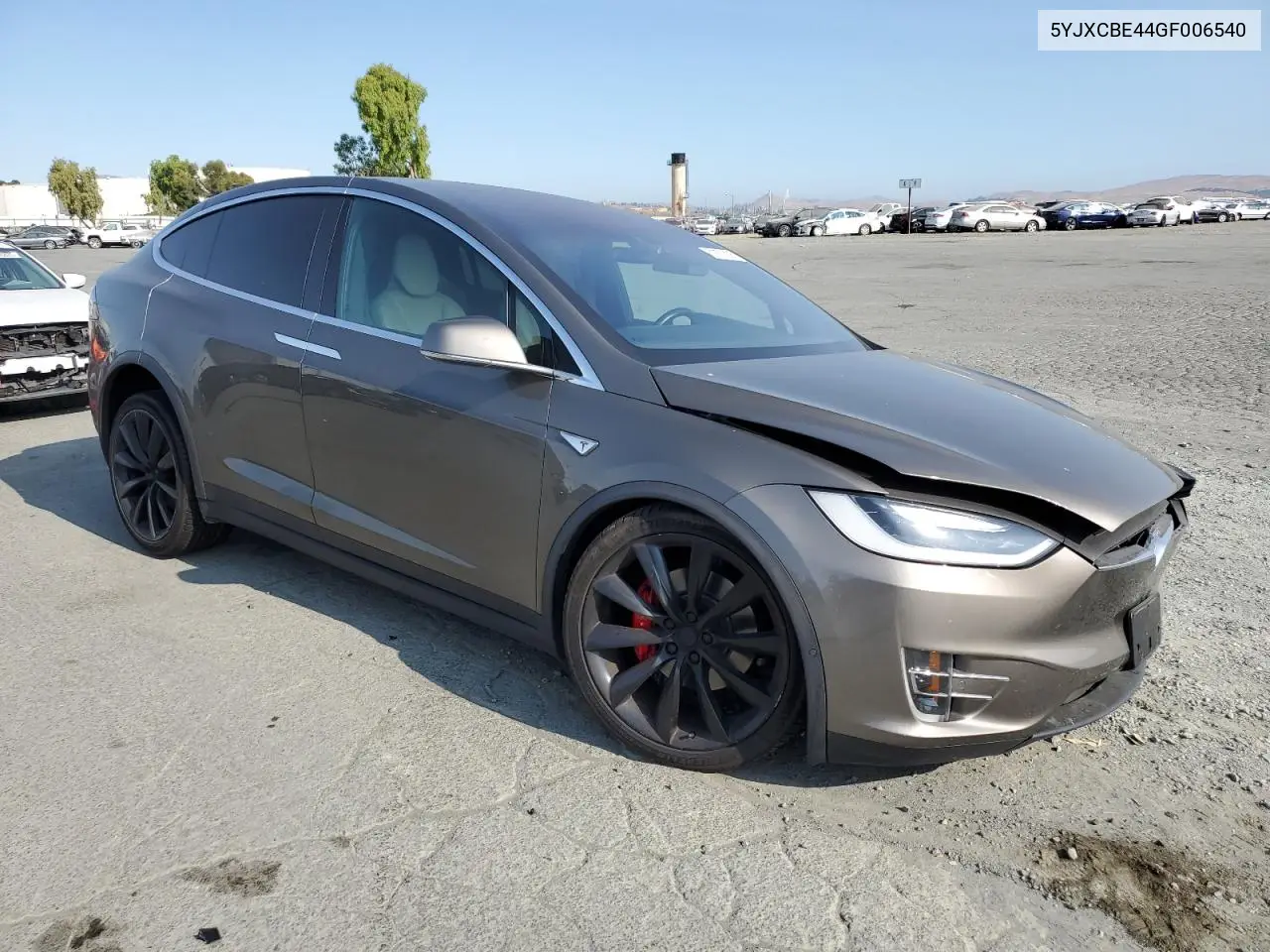 2016 Tesla Model X VIN: 5YJXCBE44GF006540 Lot: 61871925