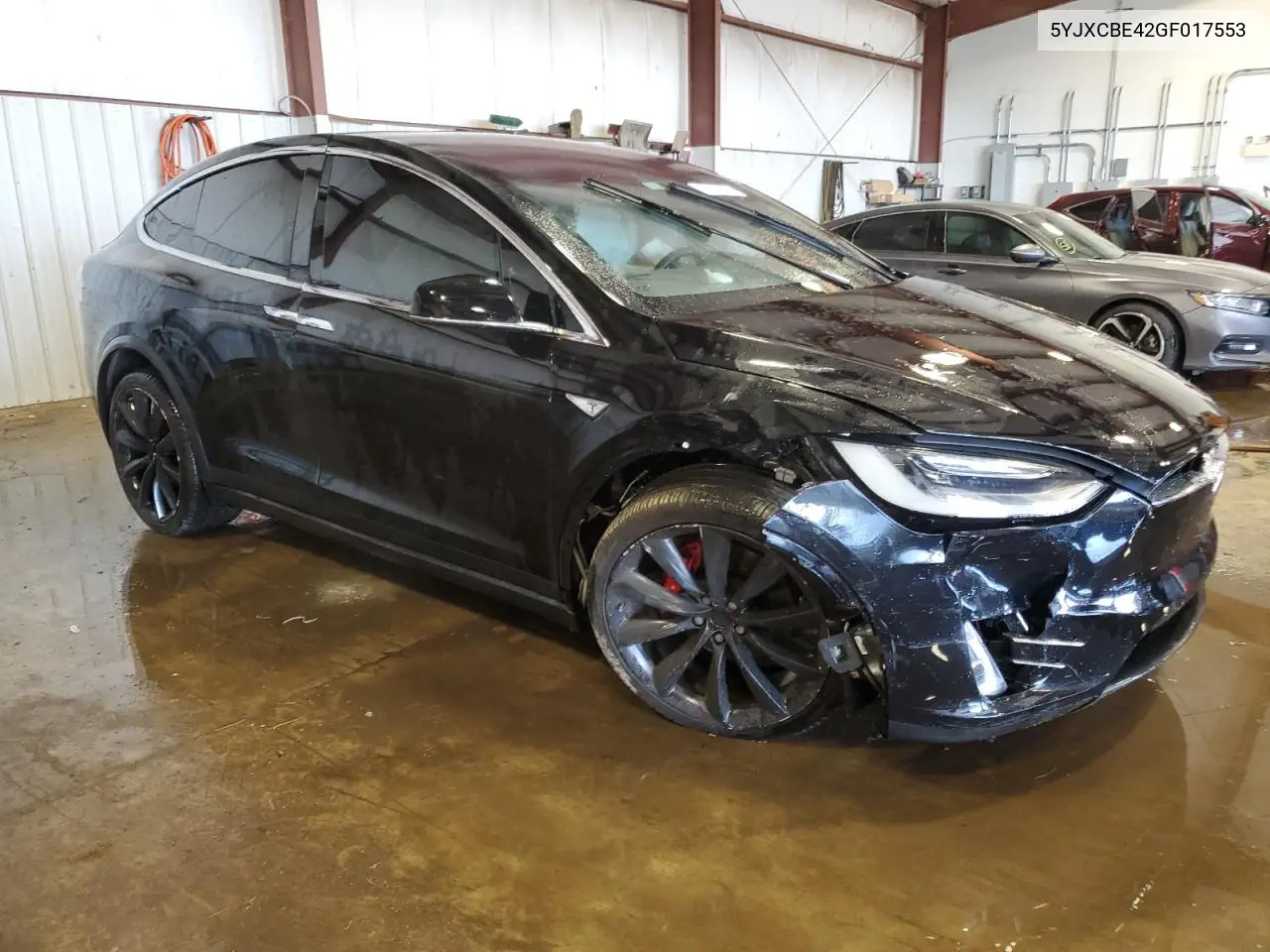 2016 Tesla Model X VIN: 5YJXCBE42GF017553 Lot: 62126325