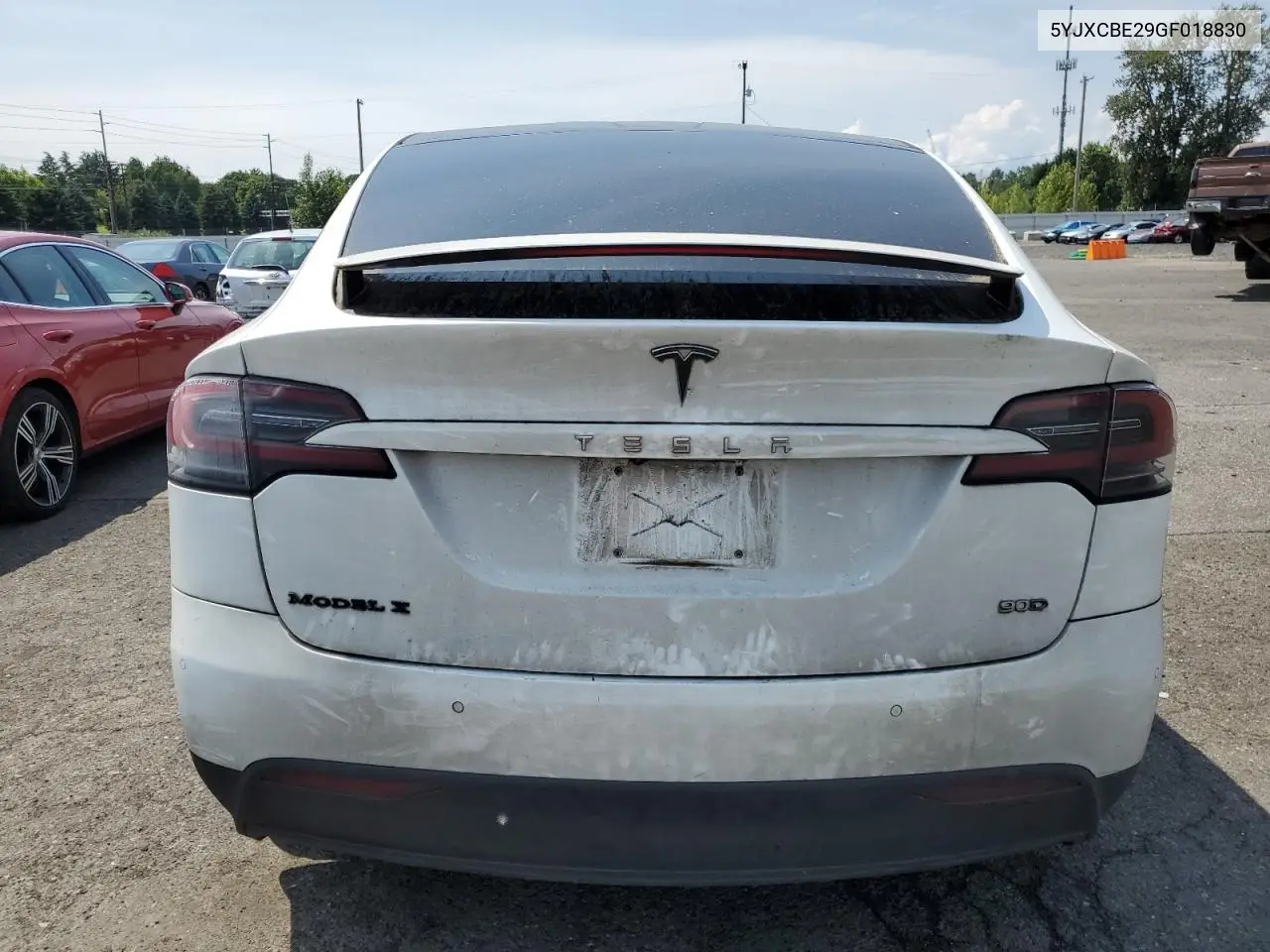 2016 Tesla Model X VIN: 5YJXCBE29GF018830 Lot: 62236505
