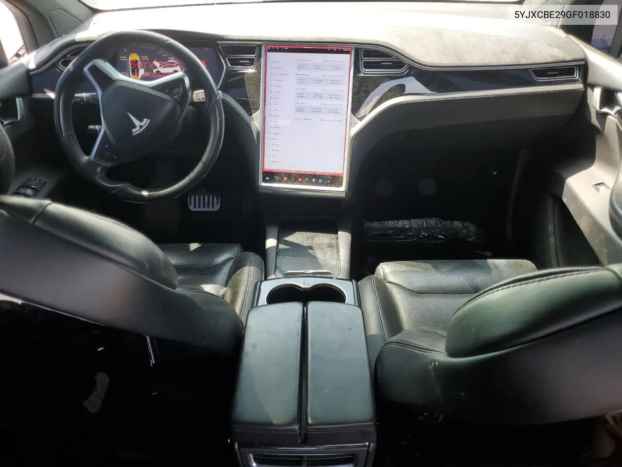 2016 Tesla Model X VIN: 5YJXCBE29GF018830 Lot: 62236505
