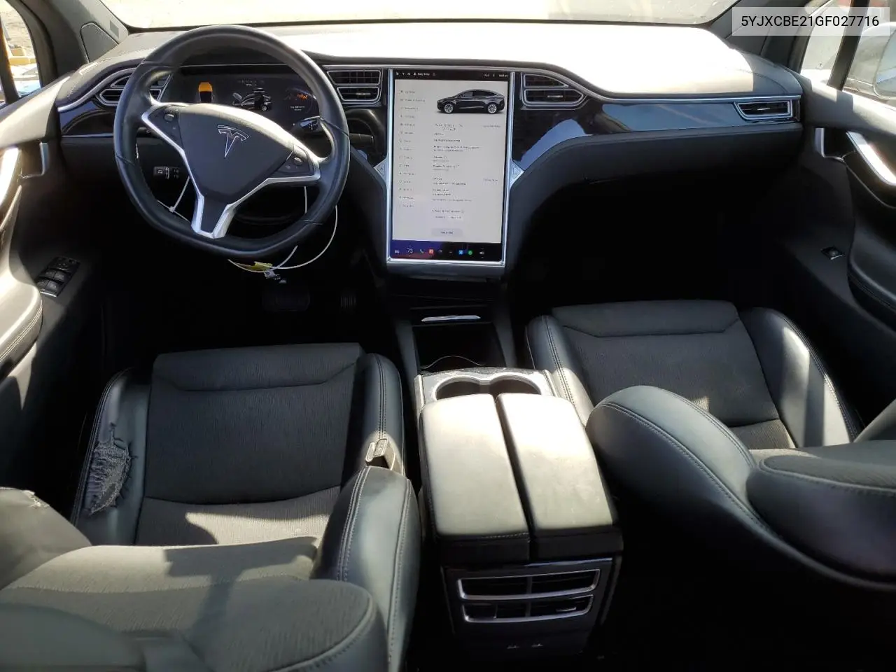 2016 Tesla Model X VIN: 5YJXCBE21GF027716 Lot: 62793665