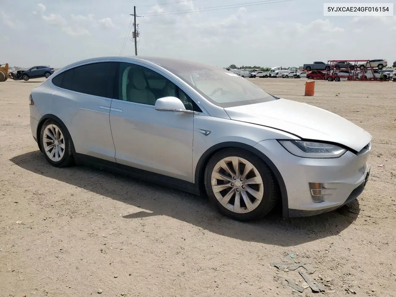 2016 Tesla Model X VIN: 5YJXCAE24GF016154 Lot: 63116415
