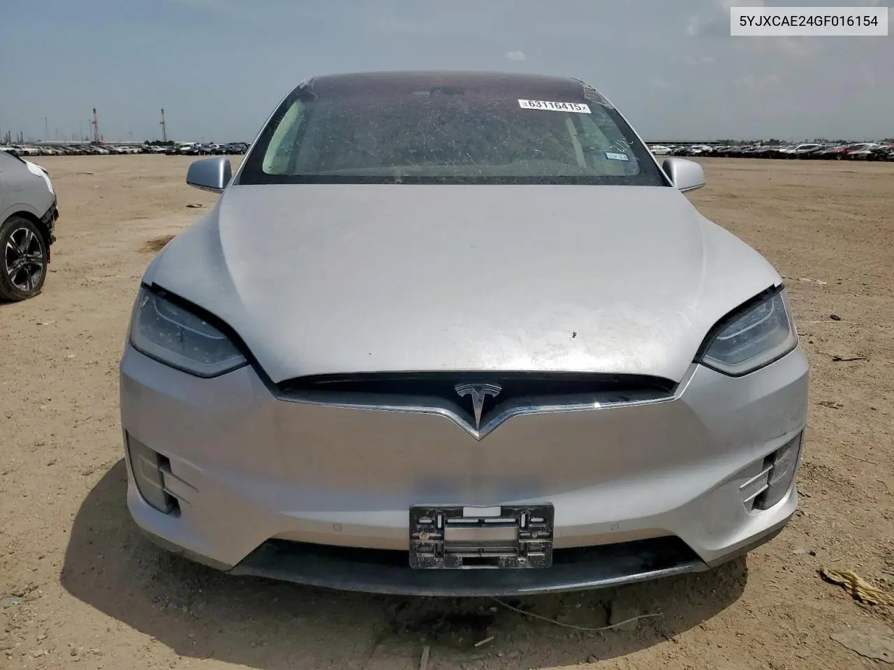 2016 Tesla Model X VIN: 5YJXCAE24GF016154 Lot: 63116415