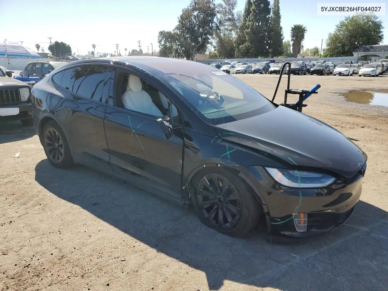 2017 Tesla Model X VIN: 5YJXCBE26HF044027 Lot: 47975195