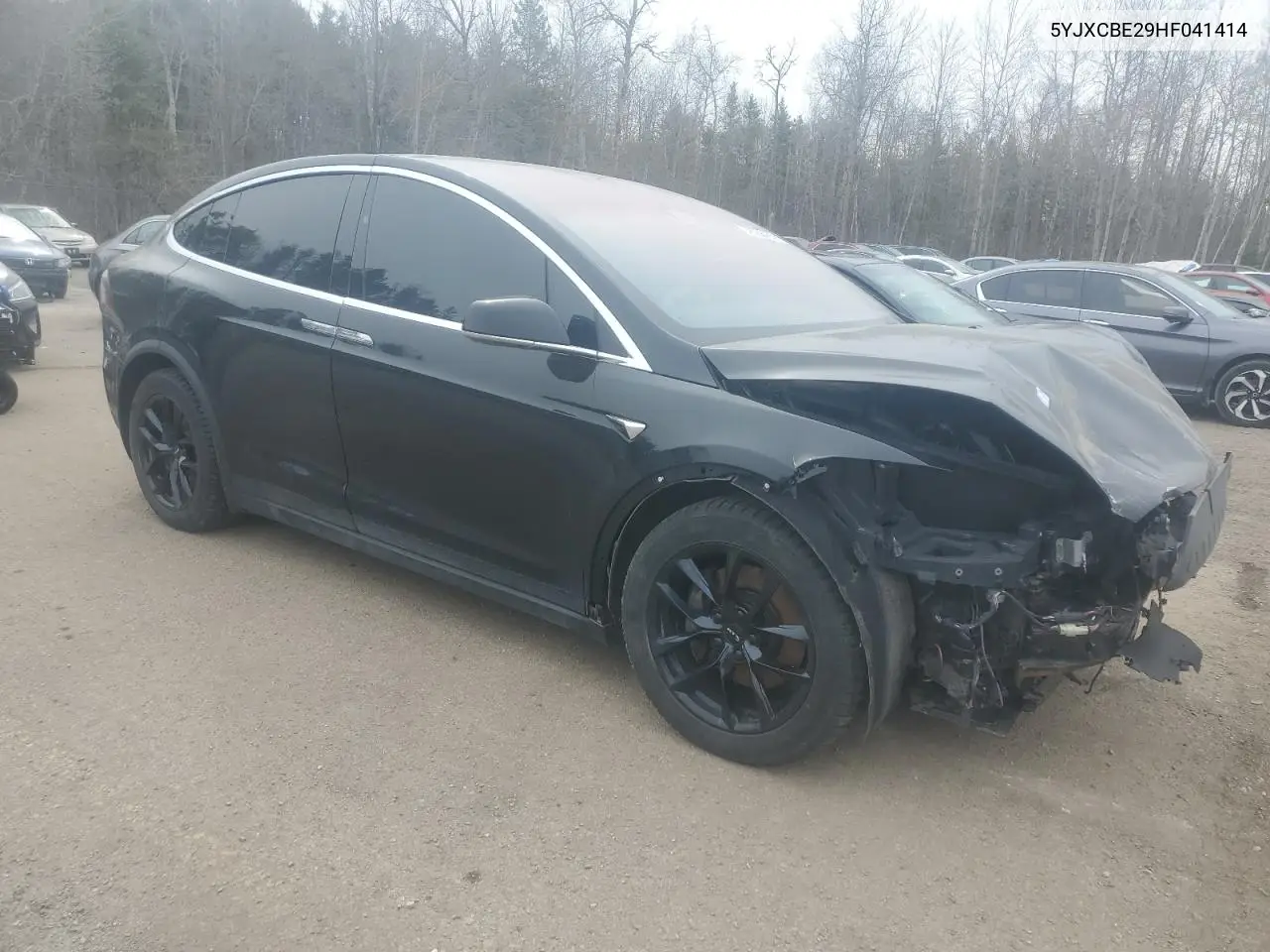 2017 Tesla Model X VIN: 5YJXCBE29HF041414 Lot: 48768455