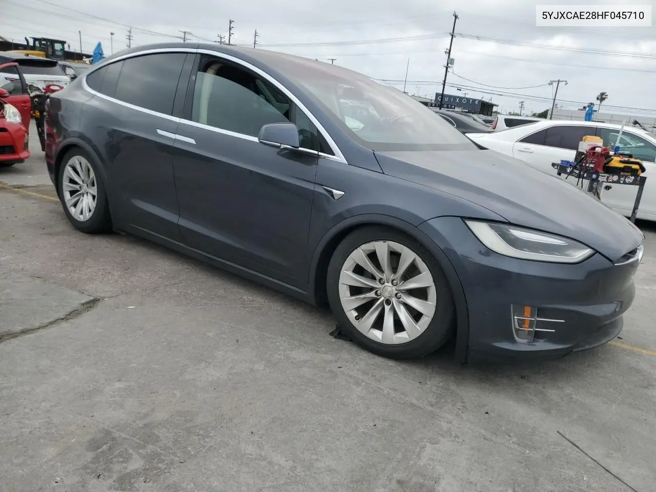 2017 Tesla Model X VIN: 5YJXCAE28HF045710 Lot: 55360105
