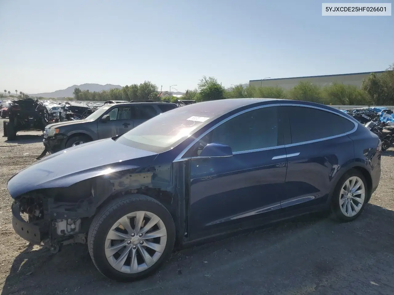 2017 Tesla Model X VIN: 5YJXCDE25HF026601 Lot: 55817135