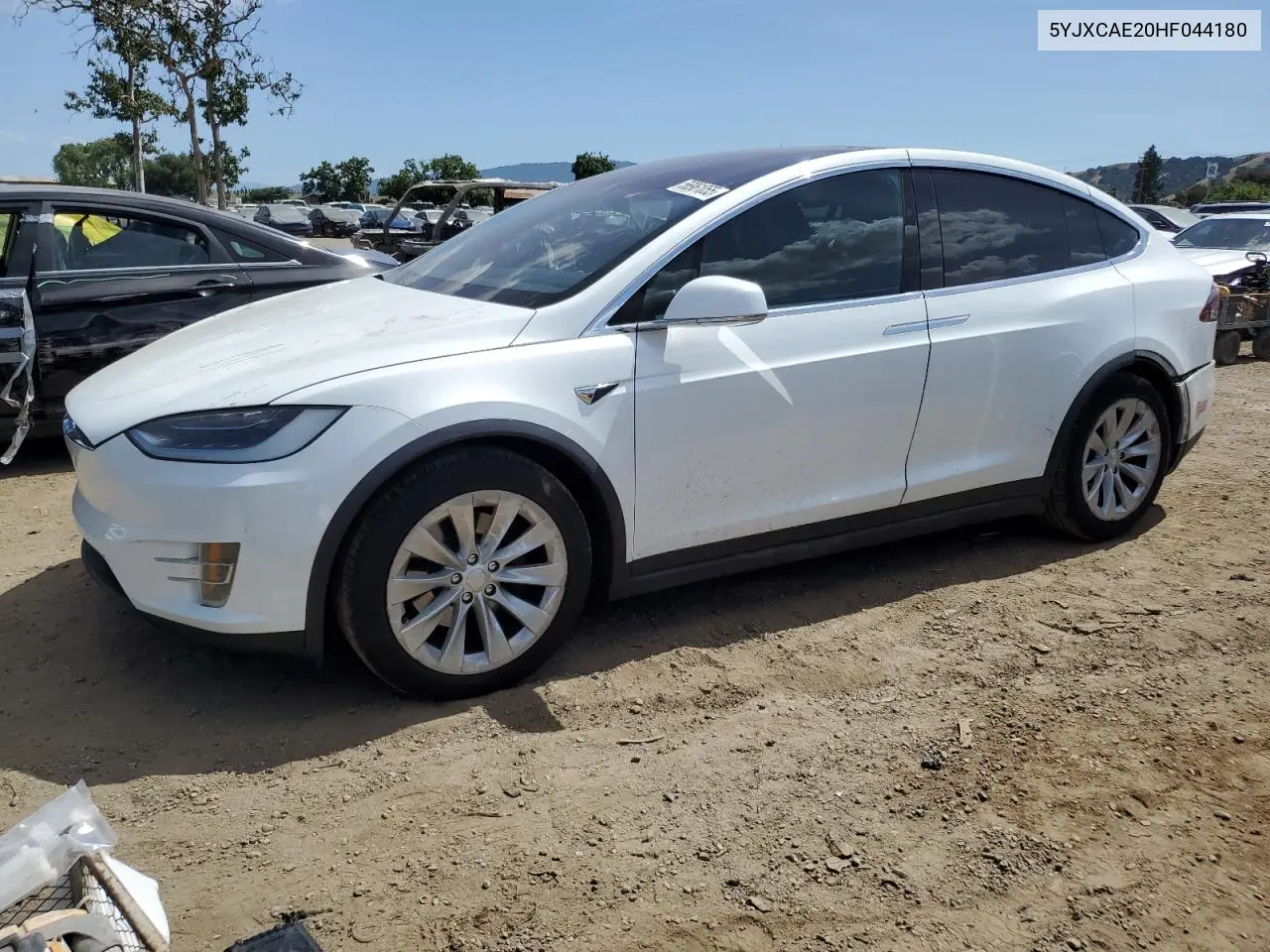 2017 Tesla Model X VIN: 5YJXCAE20HF044180 Lot: 56961055