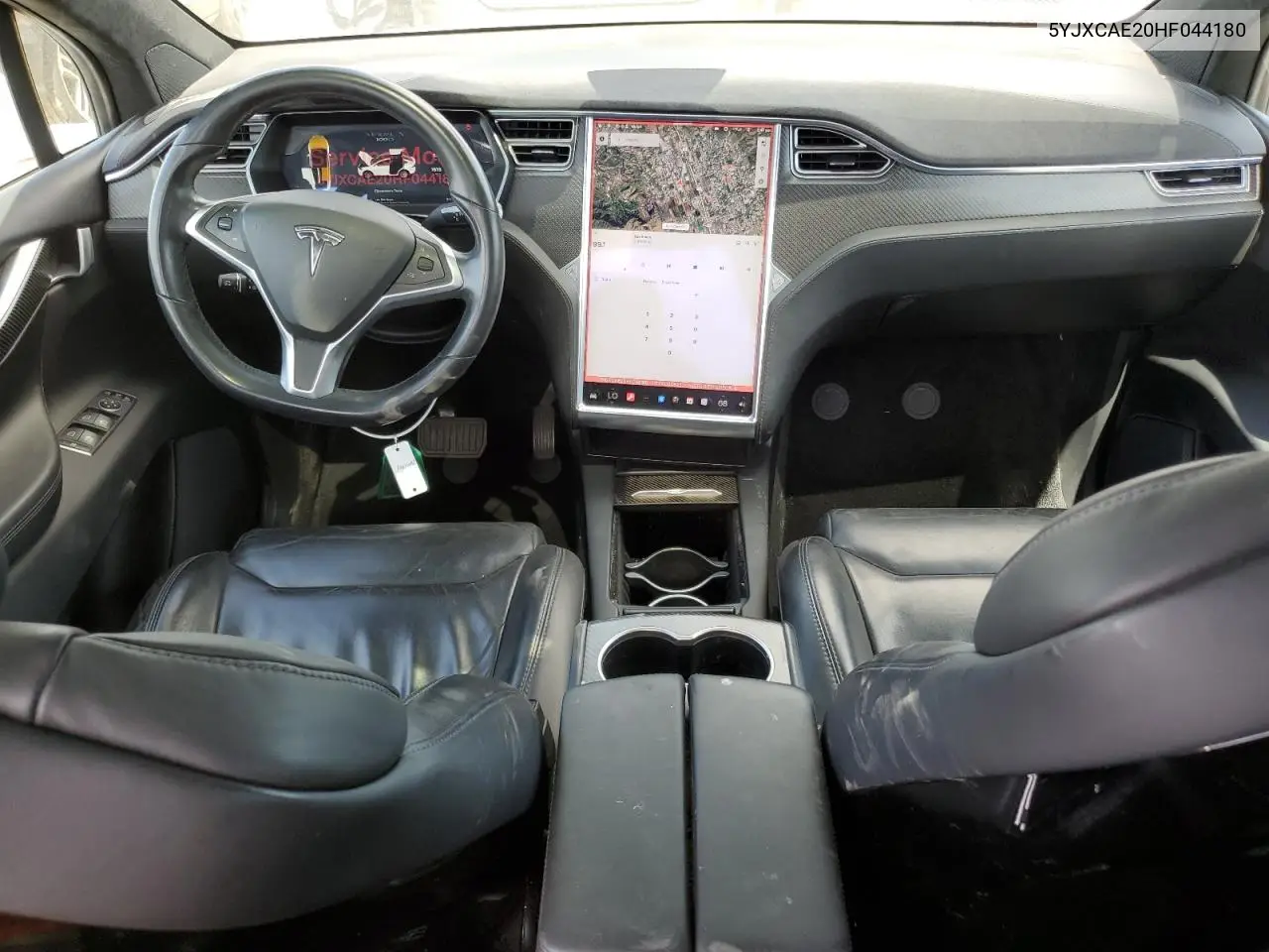2017 Tesla Model X VIN: 5YJXCAE20HF044180 Lot: 56961055