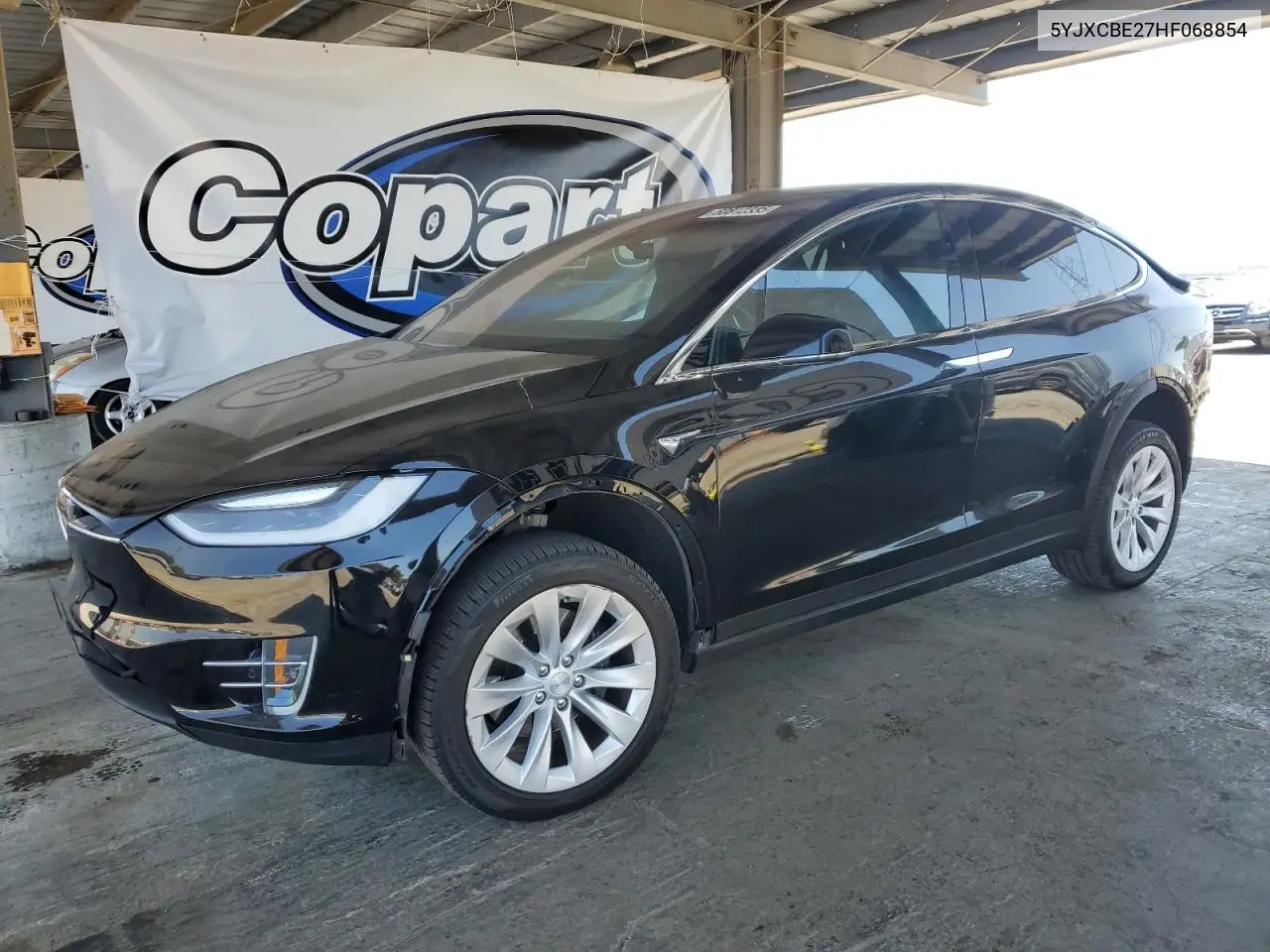 2017 Tesla Model X VIN: 5YJXCBE27HF068854 Lot: 60812335