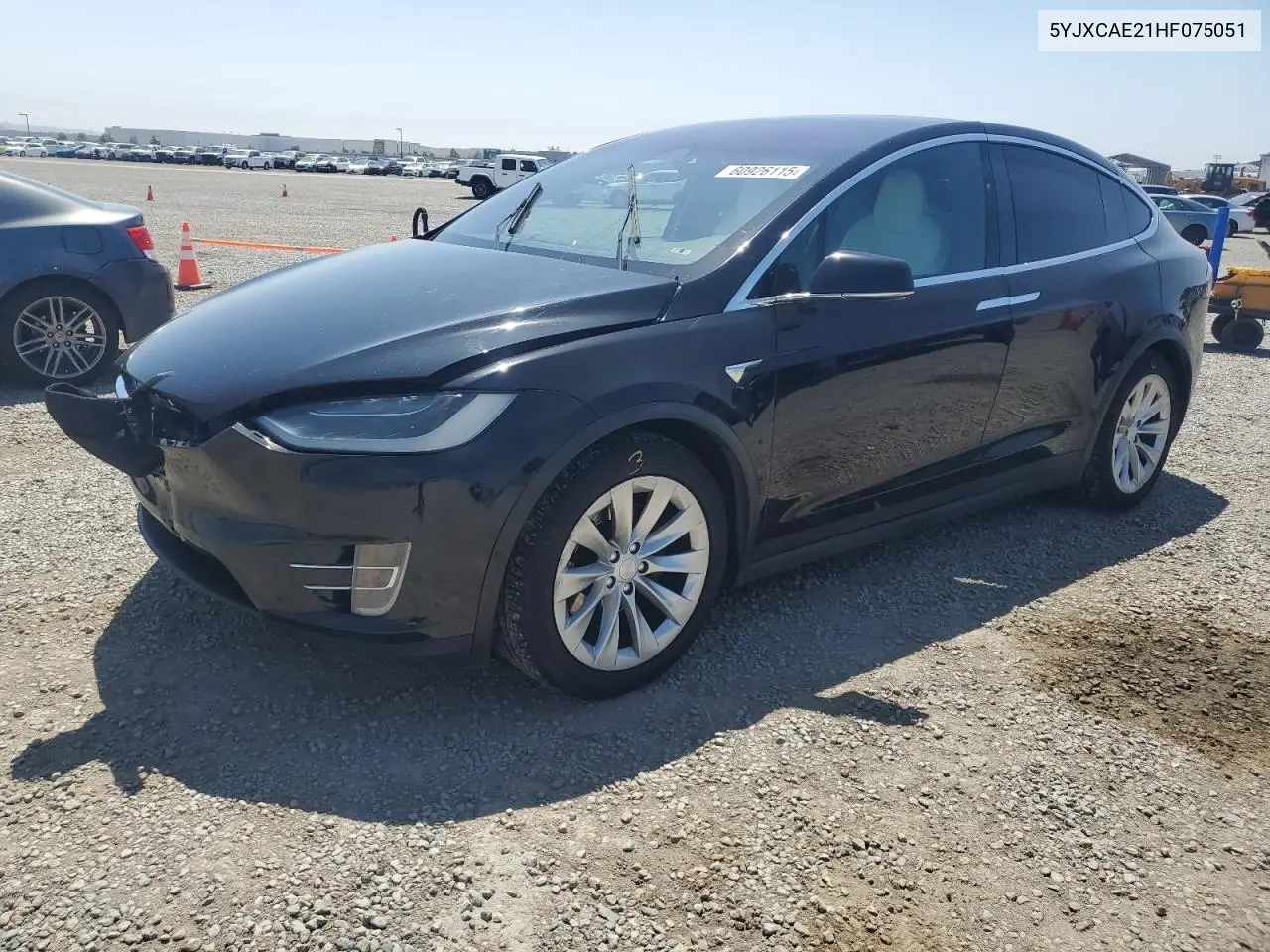 2017 Tesla Model X VIN: 5YJXCAE21HF075051 Lot: 60926115