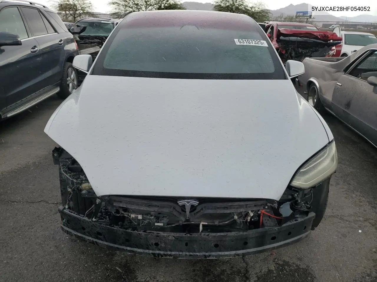 2017 Tesla Model X VIN: 5YJXCAE28HF054052 Lot: 63107325