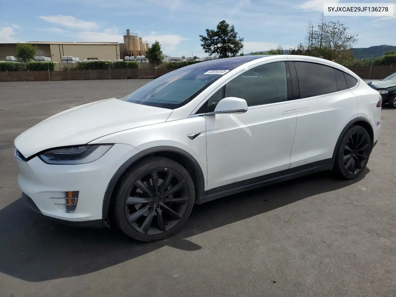 2018 Tesla Model X VIN: 5YJXCAE29JF136278 Lot: 53055205
