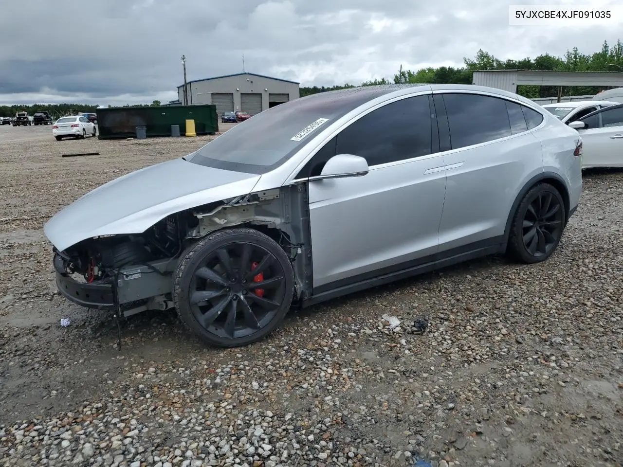 2018 Tesla Model X VIN: 5YJXCBE4XJF091035 Lot: 56326495