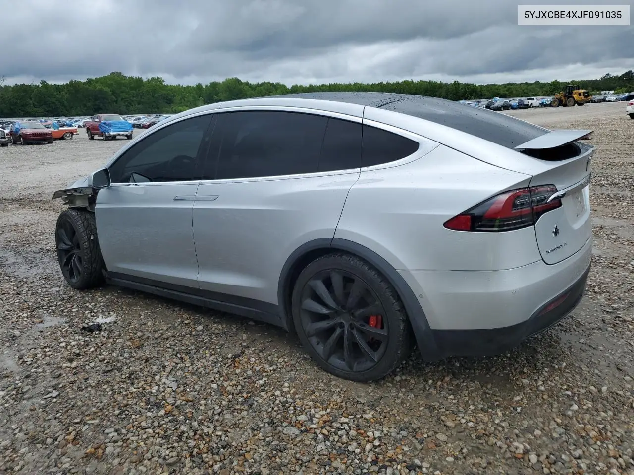 2018 Tesla Model X VIN: 5YJXCBE4XJF091035 Lot: 56326495
