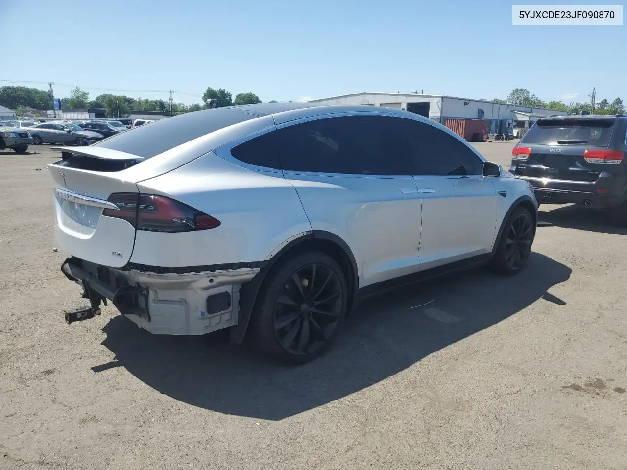 2018 Tesla Model X VIN: 5YJXCDE23JF090870 Lot: 60727355