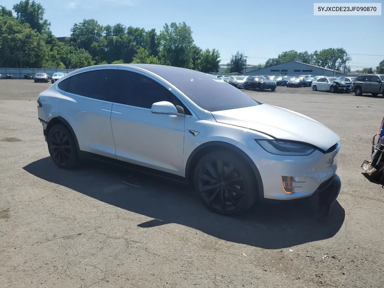 2018 Tesla Model X VIN: 5YJXCDE23JF090870 Lot: 60727355