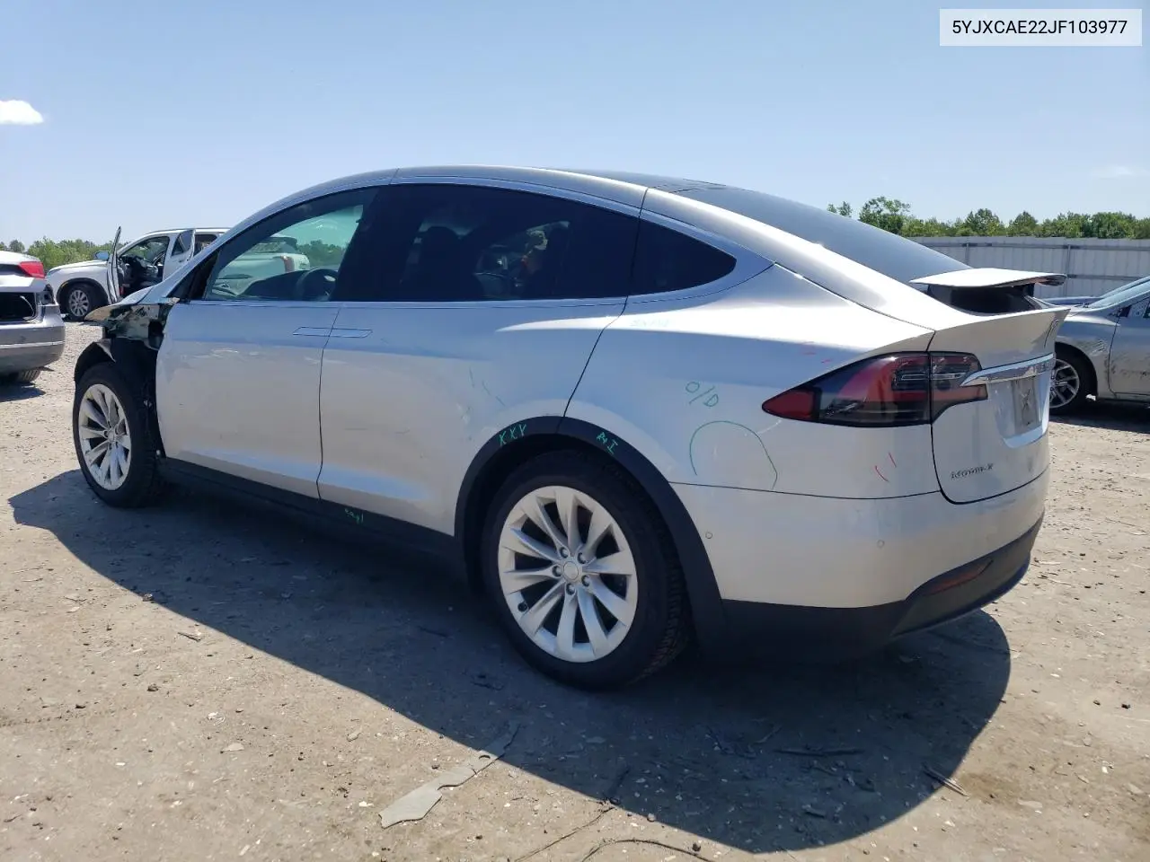 2018 Tesla Model X VIN: 5YJXCAE22JF103977 Lot: 60815015