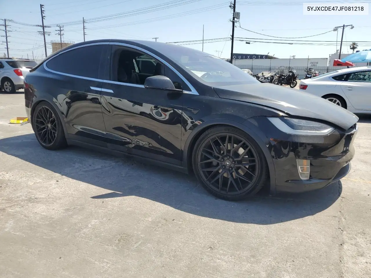 2018 Tesla Model X VIN: 5YJXCDE47JF081218 Lot: 61860705