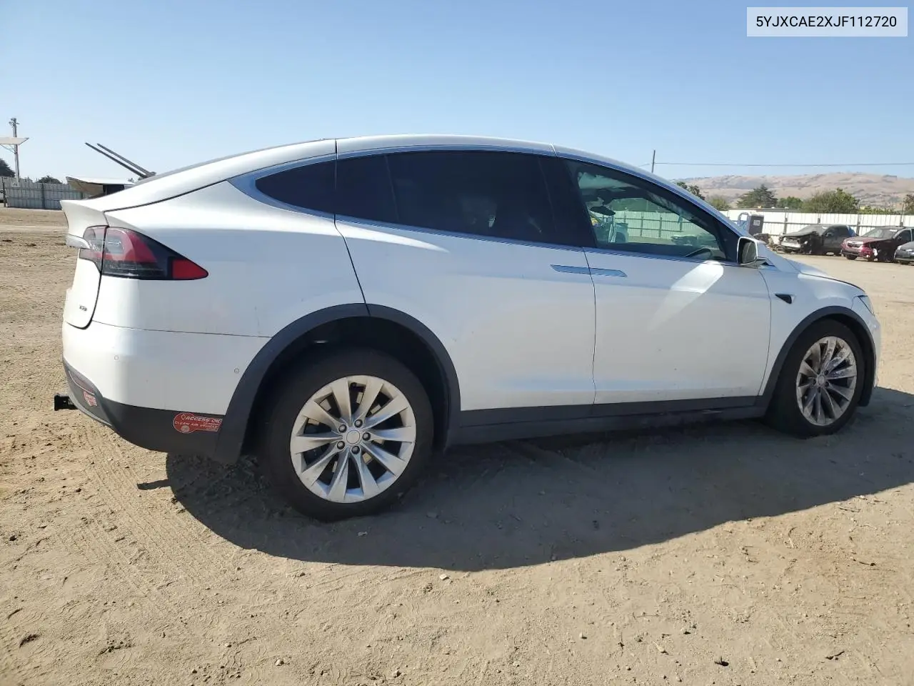 2018 Tesla Model X VIN: 5YJXCAE2XJF112720 Lot: 61868085