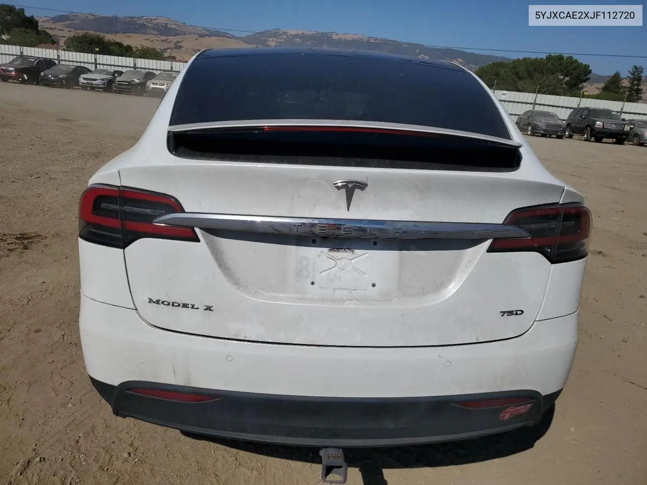 2018 Tesla Model X VIN: 5YJXCAE2XJF112720 Lot: 61868085
