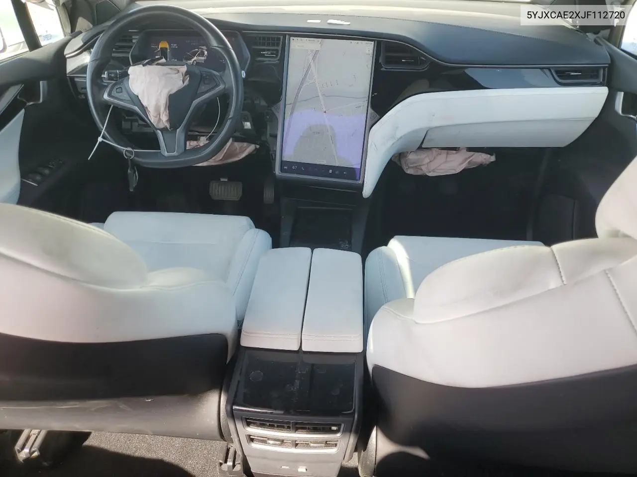 2018 Tesla Model X VIN: 5YJXCAE2XJF112720 Lot: 61868085