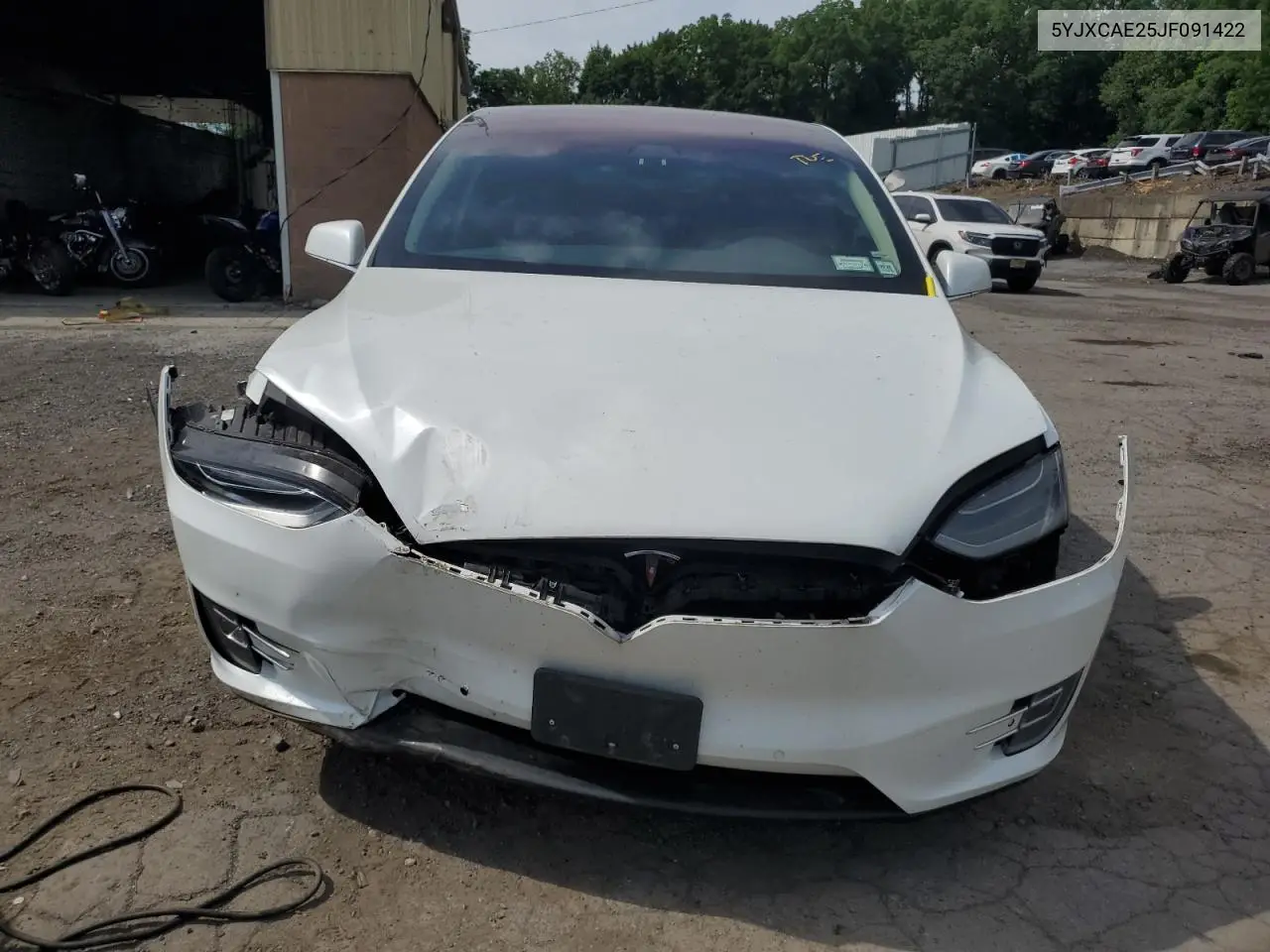 2018 Tesla Model X VIN: 5YJXCAE25JF091422 Lot: 62355195