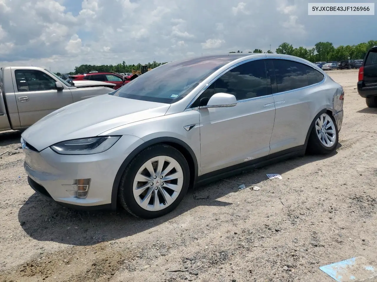 2018 Tesla Model X VIN: 5YJXCBE43JF126966 Lot: 62711405