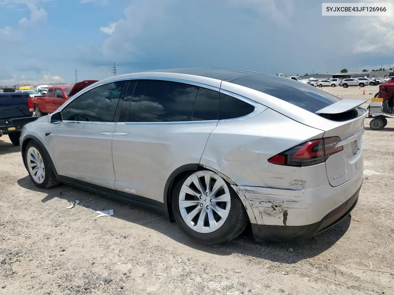 2018 Tesla Model X VIN: 5YJXCBE43JF126966 Lot: 62711405