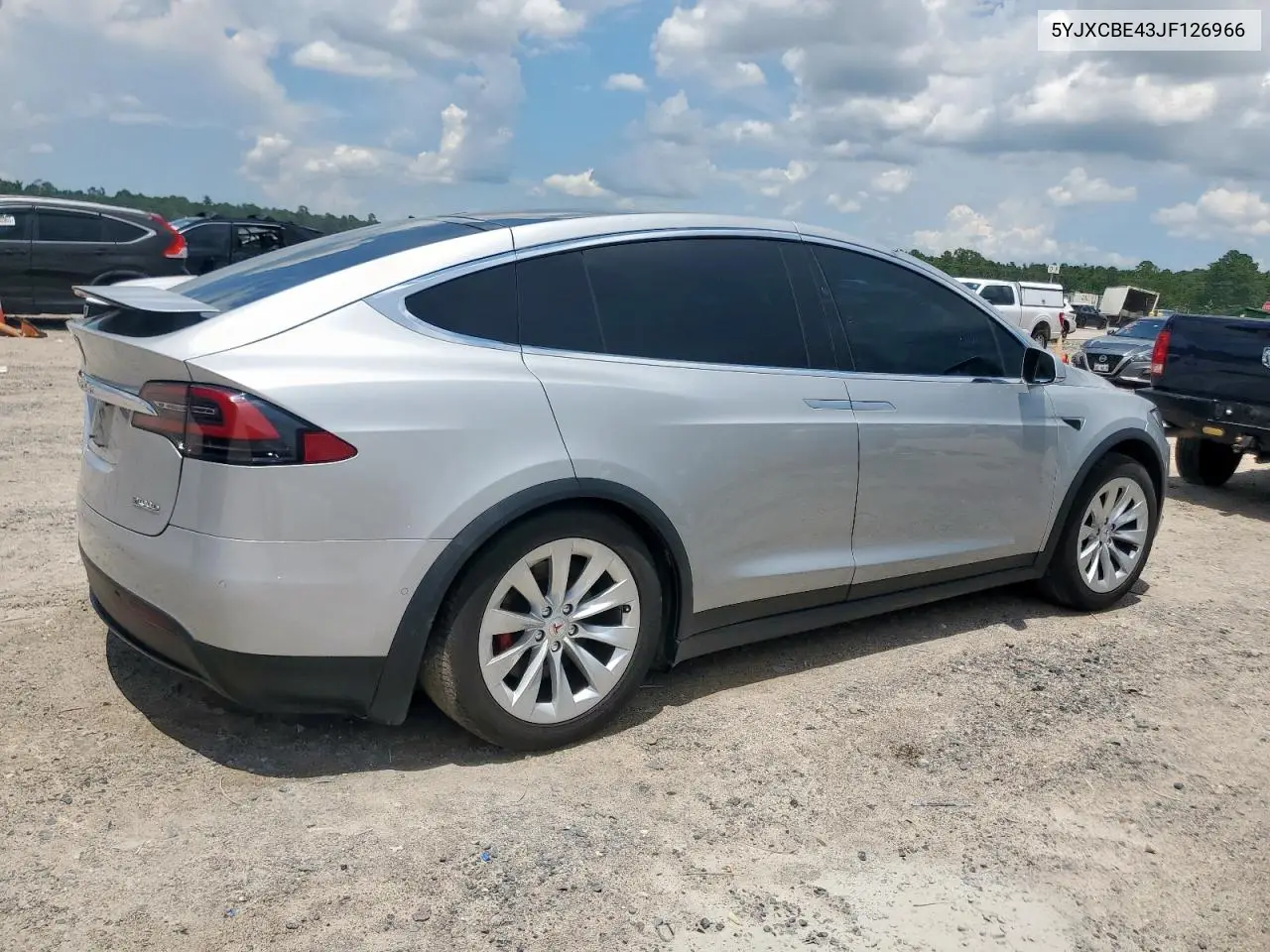 2018 Tesla Model X VIN: 5YJXCBE43JF126966 Lot: 62711405