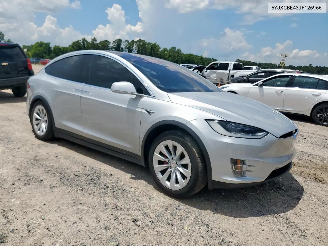2018 Tesla Model X VIN: 5YJXCBE43JF126966 Lot: 62711405