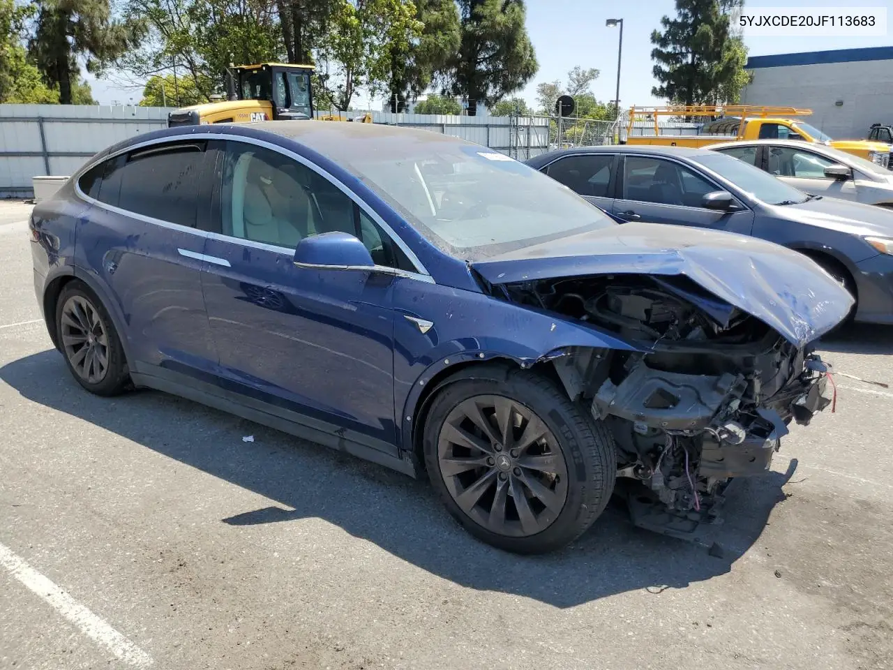 2018 Tesla Model X VIN: 5YJXCDE20JF113683 Lot: 62719035