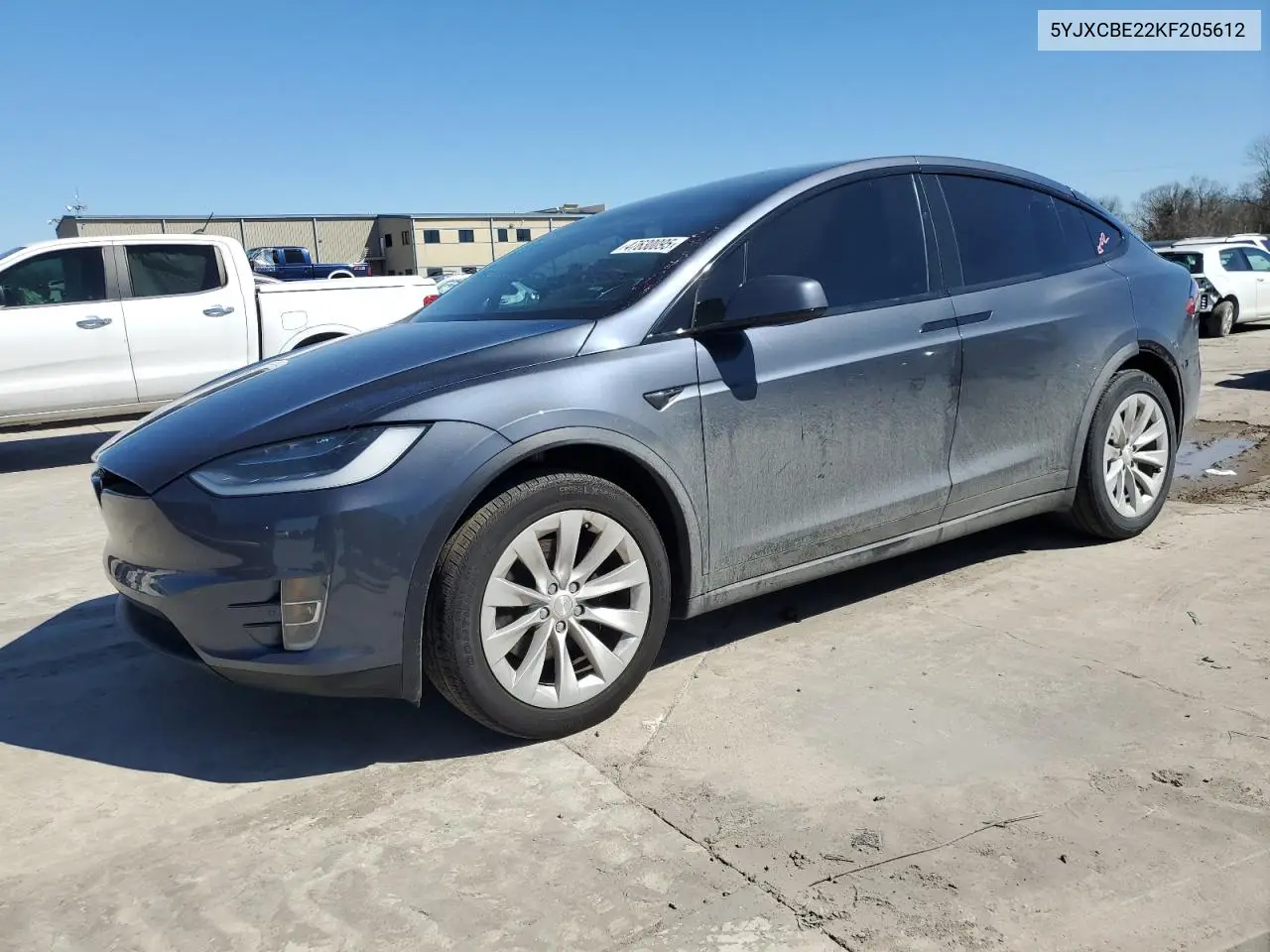 2019 Tesla Model X VIN: 5YJXCBE22KF205612 Lot: 47630095