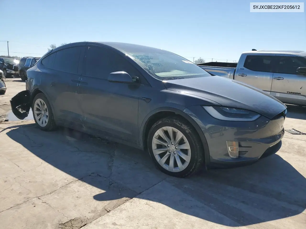 2019 Tesla Model X VIN: 5YJXCBE22KF205612 Lot: 47630095