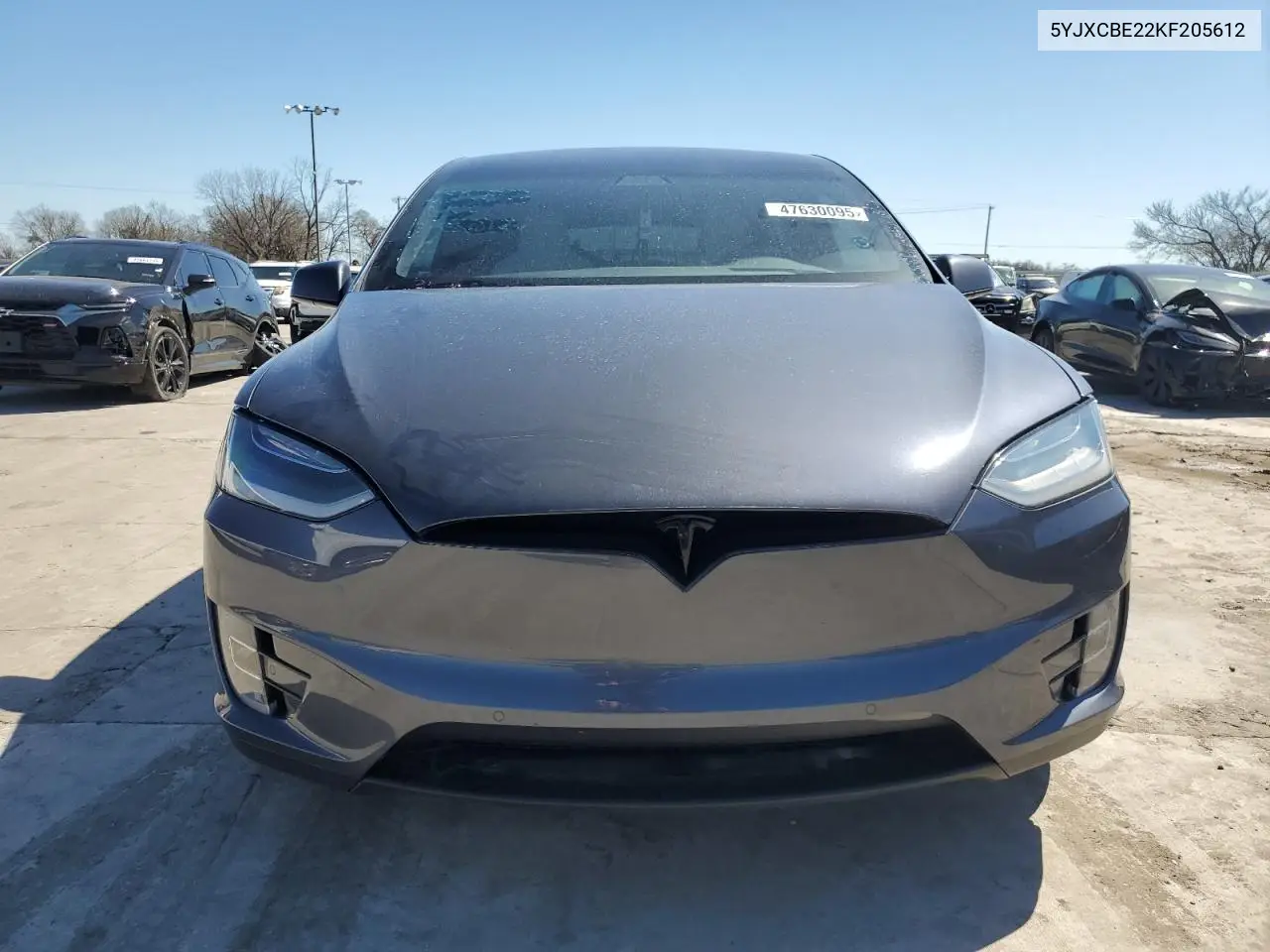 2019 Tesla Model X VIN: 5YJXCBE22KF205612 Lot: 47630095