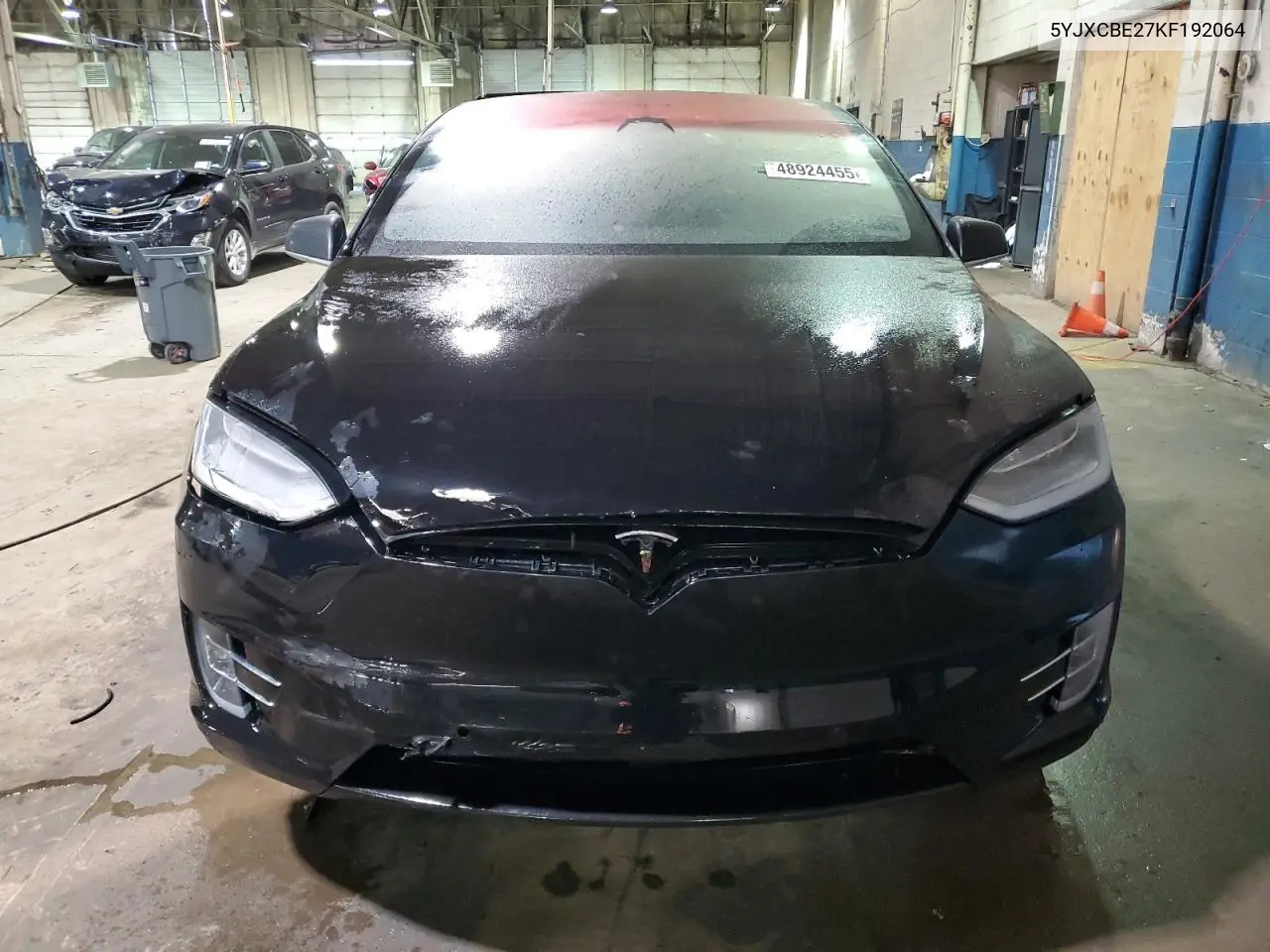 2019 Tesla Model X VIN: 5YJXCBE27KF192064 Lot: 48924455