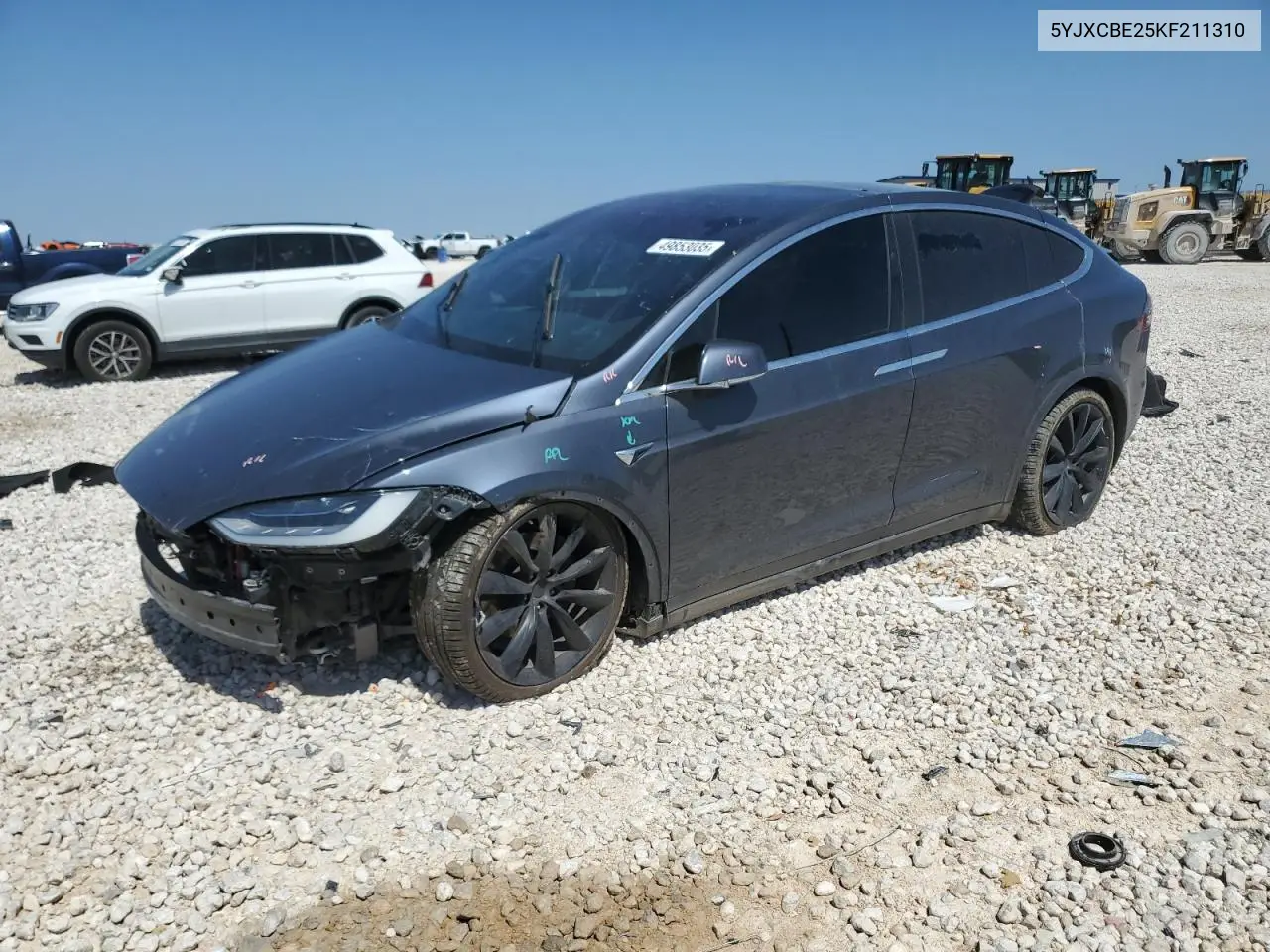 2019 Tesla Model X VIN: 5YJXCBE25KF211310 Lot: 49853035
