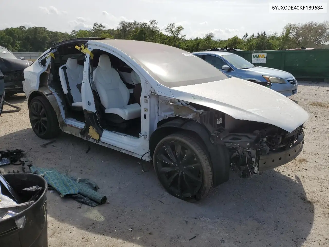 2019 Tesla Model X VIN: 5YJXCDE40KF189634 Lot: 53430755
