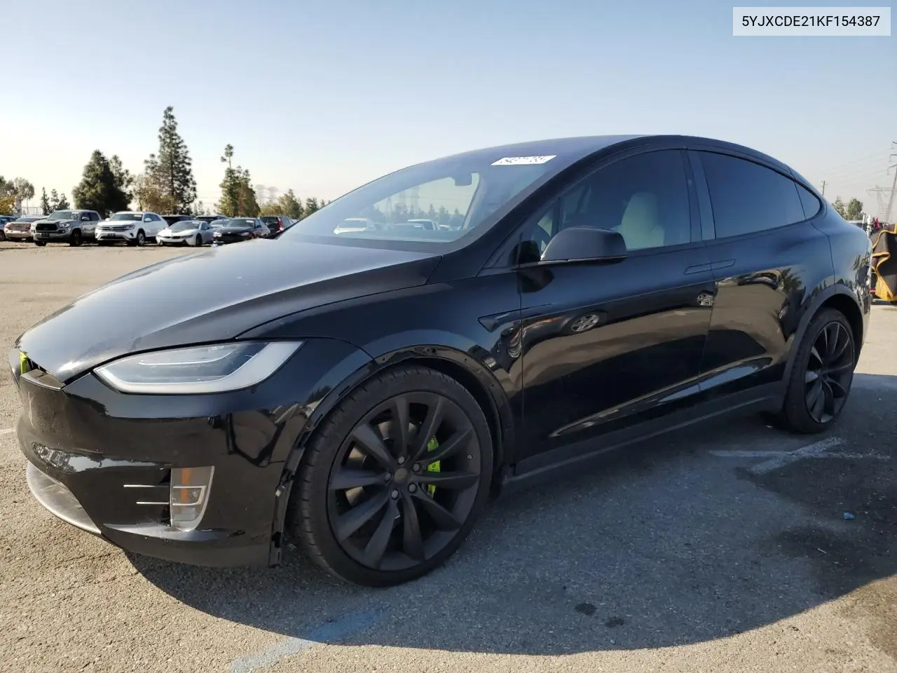 2019 Tesla Model X VIN: 5YJXCDE21KF154387 Lot: 54371735