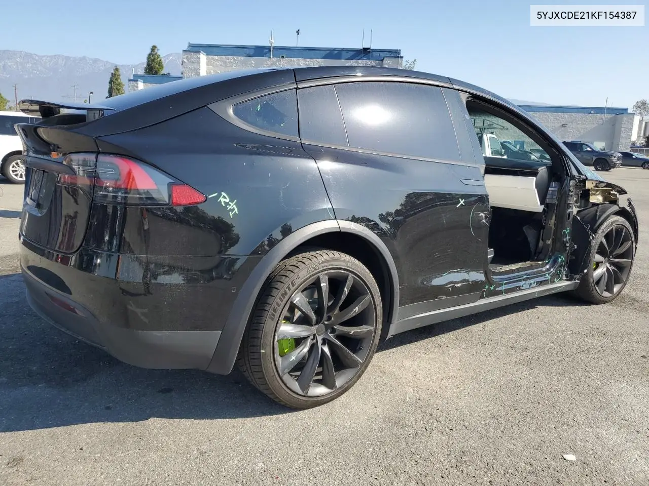 2019 Tesla Model X VIN: 5YJXCDE21KF154387 Lot: 54371735