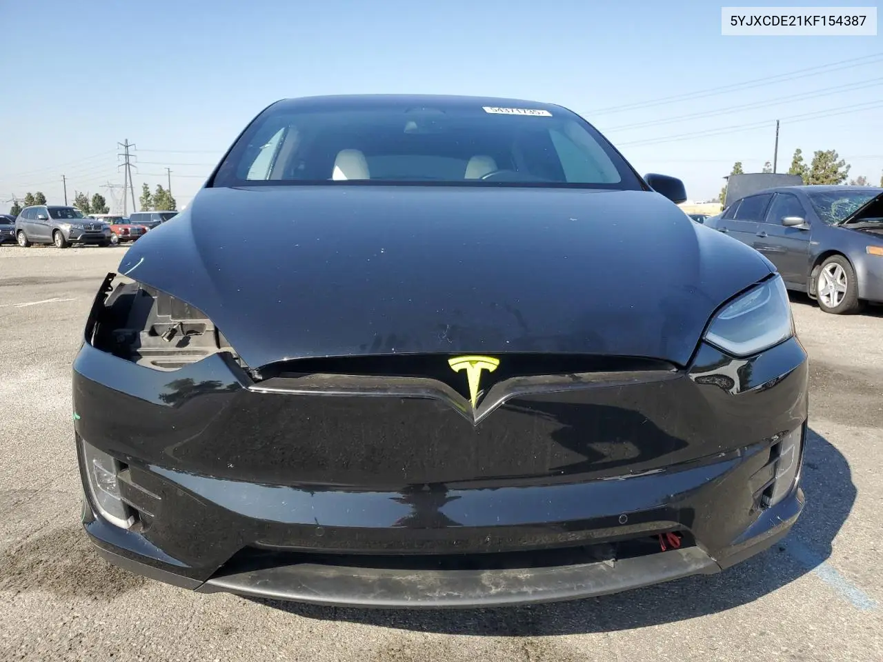 2019 Tesla Model X VIN: 5YJXCDE21KF154387 Lot: 54371735