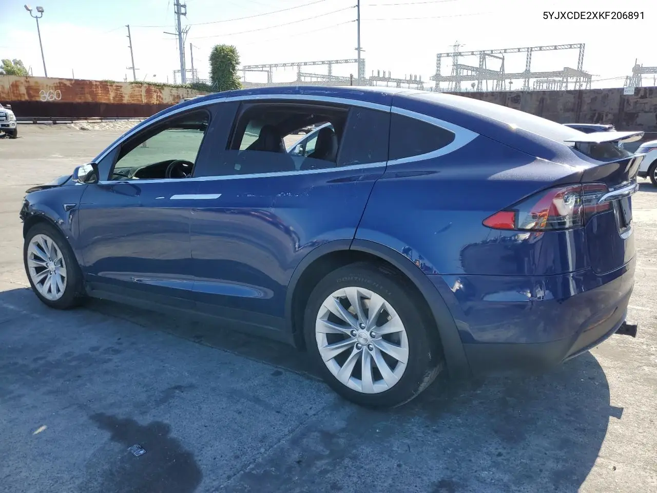 2019 Tesla Model X VIN: 5YJXCDE2XKF206891 Lot: 55851895