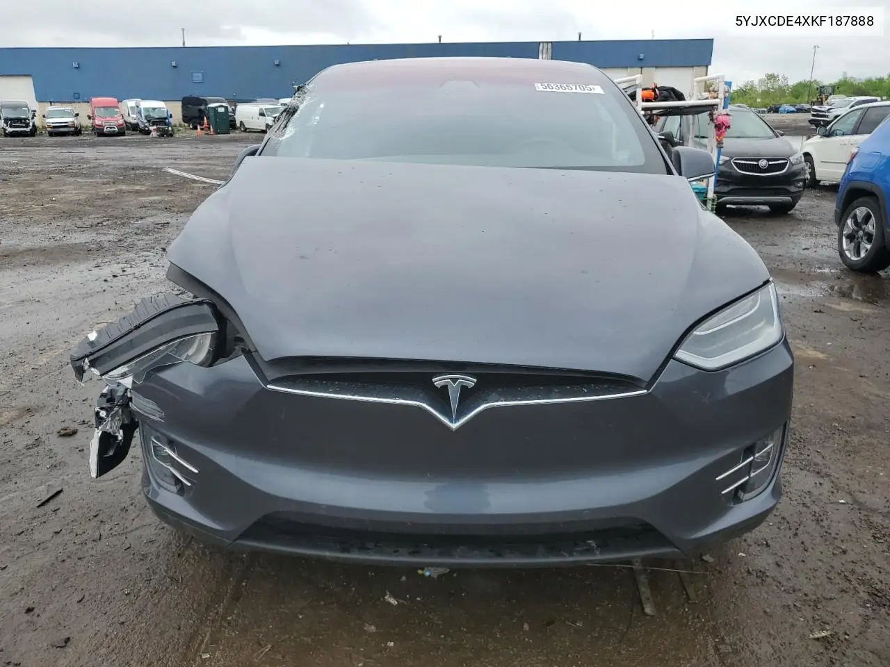 2019 Tesla Model X VIN: 5YJXCDE4XKF187888 Lot: 56365705