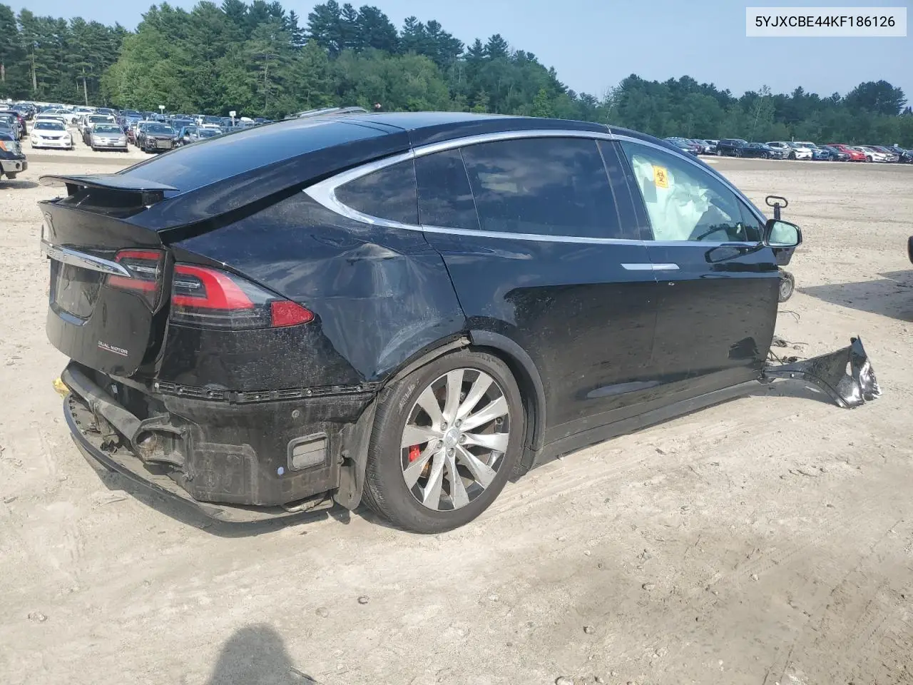 2019 Tesla Model X VIN: 5YJXCBE44KF186126 Lot: 59995345